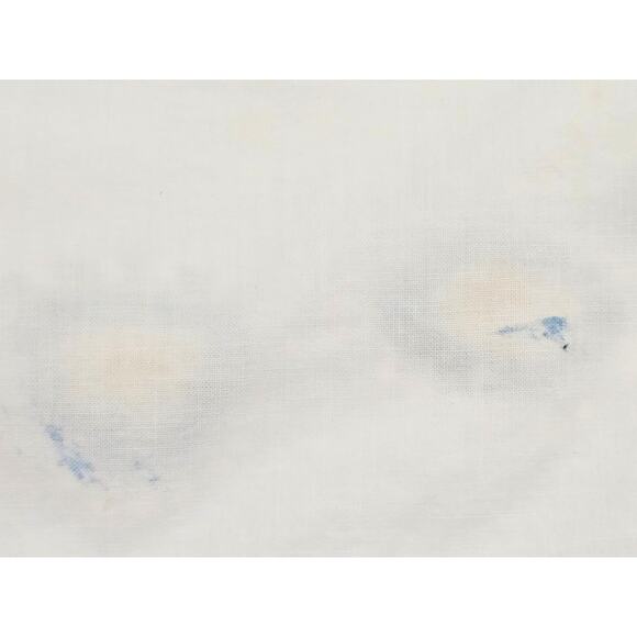 Vintage Crochet White Pillowcase Set of 2 with Yellow Roses & Green Leaves - Picture 8 of 10